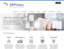 Tablet Screenshot of erpmenu.com